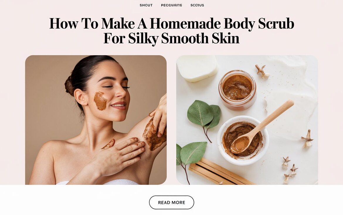 How to Make a Homemade Body Scrub for Silky Smooth Skin How to Make a Homemade Body Scrub for Silky Smooth Skin by HiveChic