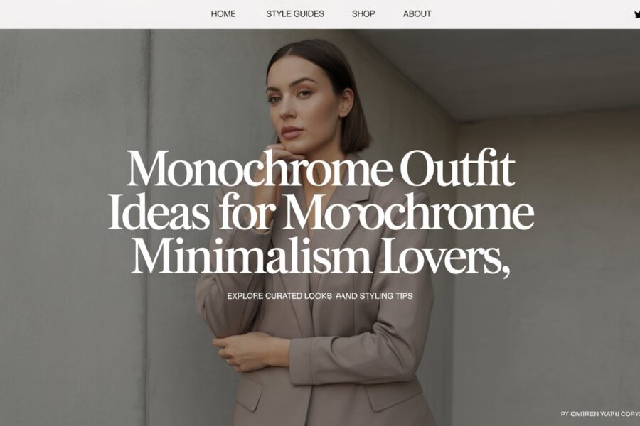 Monochrome Outfit Ideas for Monochrome Minimalism Lovers by HiveChic