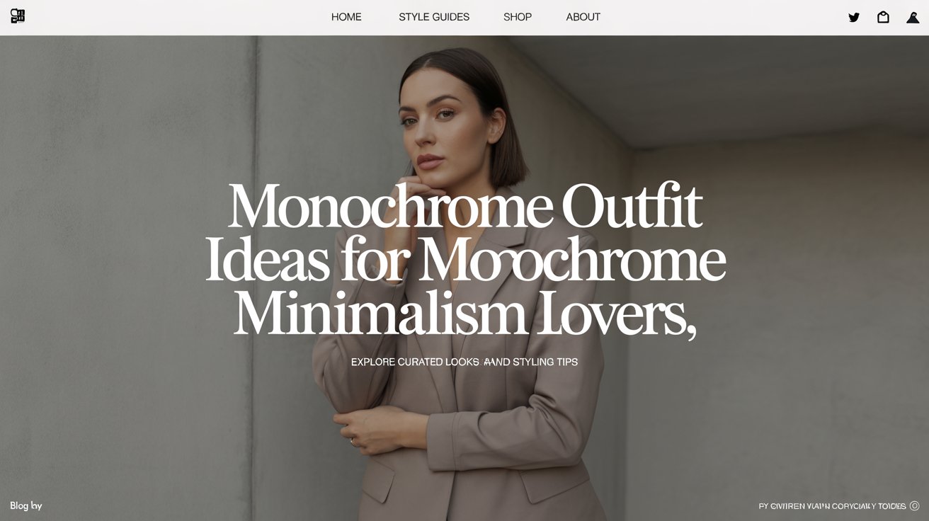 Monochrome Outfit Ideas for Monochrome Minimalism Lovers by HiveChic